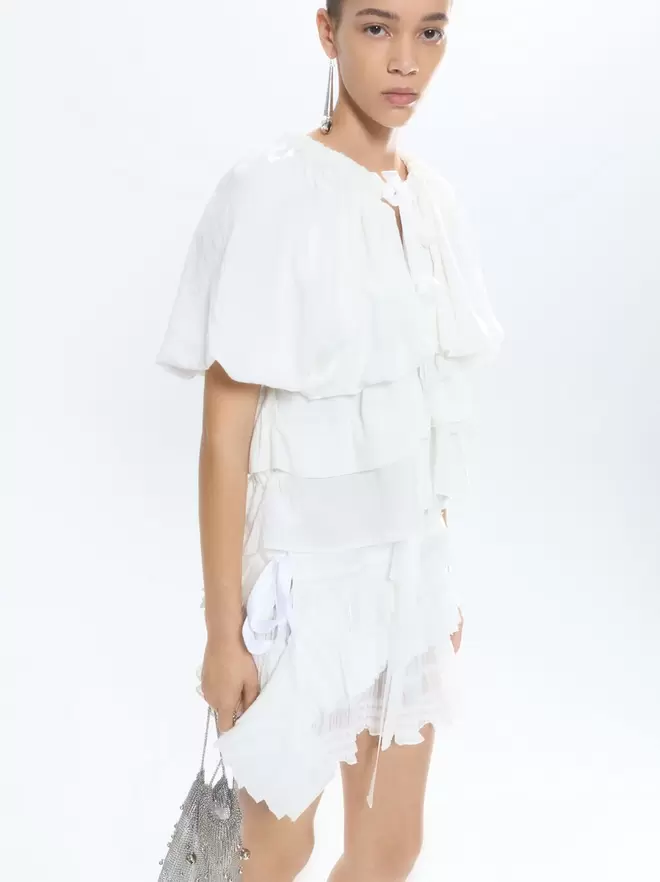 Gilet avec volants