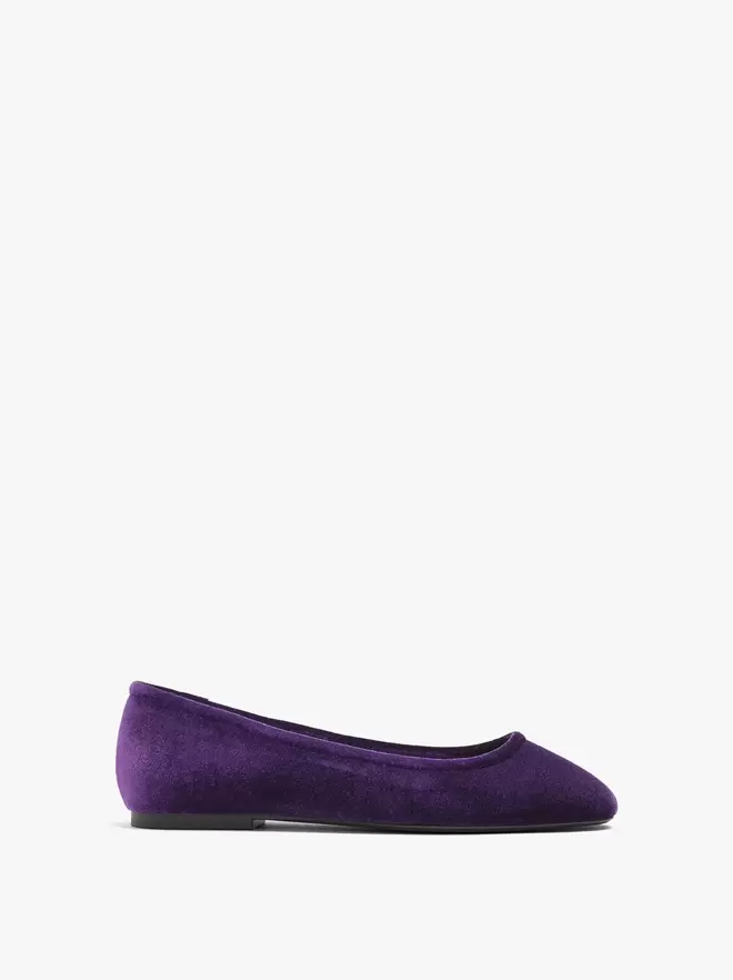 Ballerines en velours
