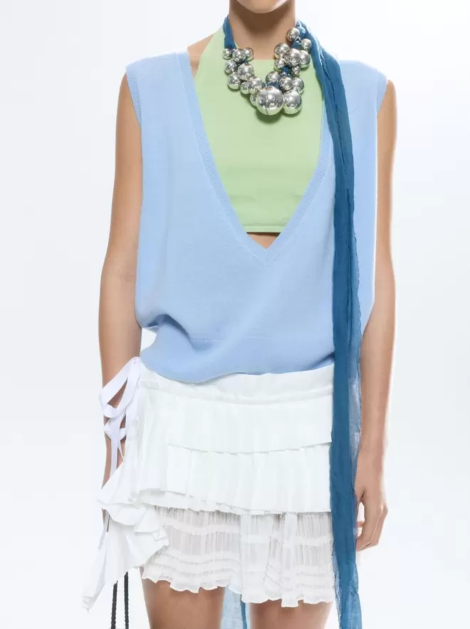 Gilet en maille 100% cachemire