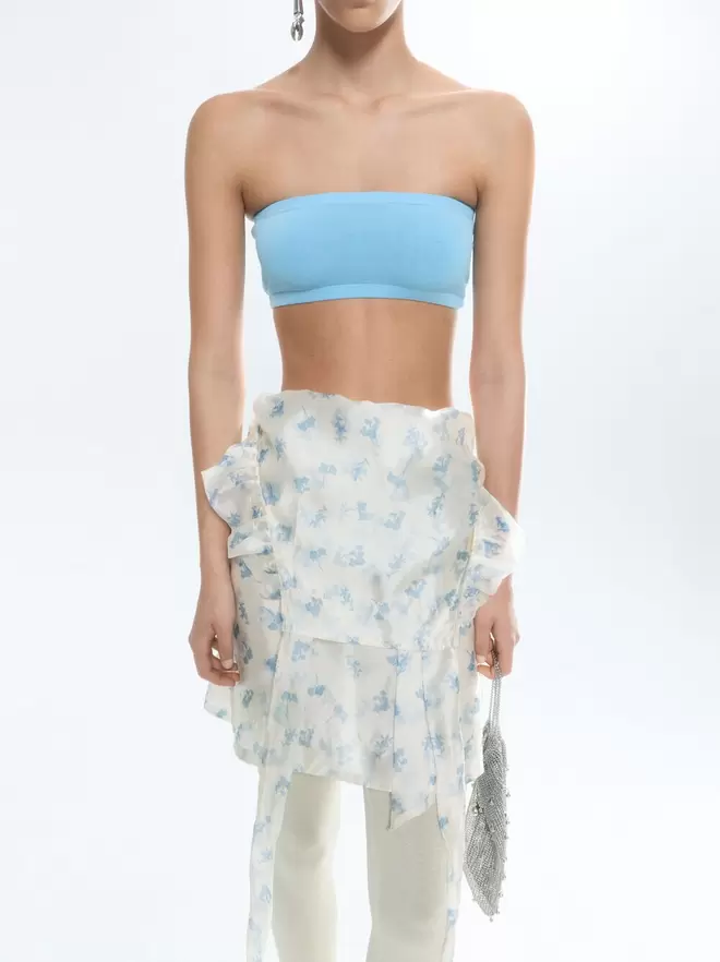 Top bandeau en maille