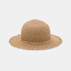 Chapeau paille beige fille