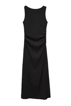 Robe midi smock froncée