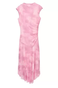 Robe midi en tulle imprimé