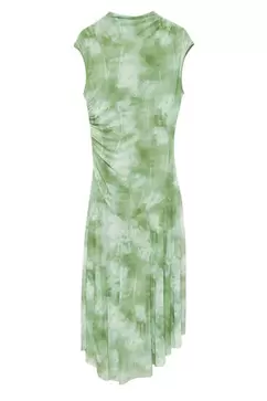 Robe midi en tulle imprimé