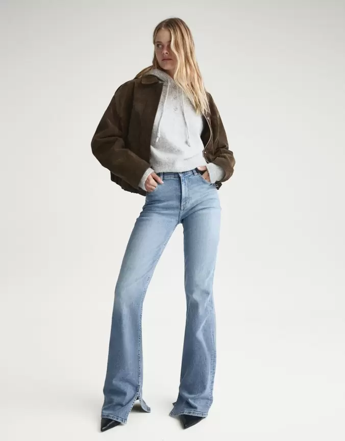 Jeans flare split