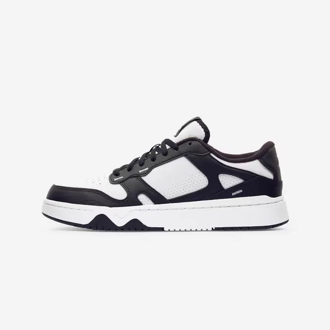 Baskets en cuir CJ80 homme blanc et noir