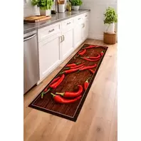 A3 HOME Tapis De Cuisine Porto 57x180 – Rouge