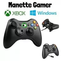 Manette de jeu USB contrôleur filaire pour XBOX pour Windows 7 / 8 / 10