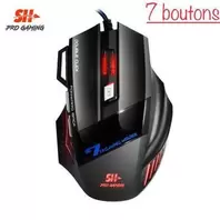 SH 3200 DPI réglables et 7D LED Optique Souris de jeu filaire USB pour Gamer PC