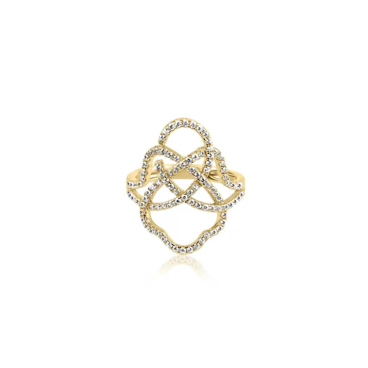 Bague Khmissa Excellence Plaqué Or 18K 3Mic