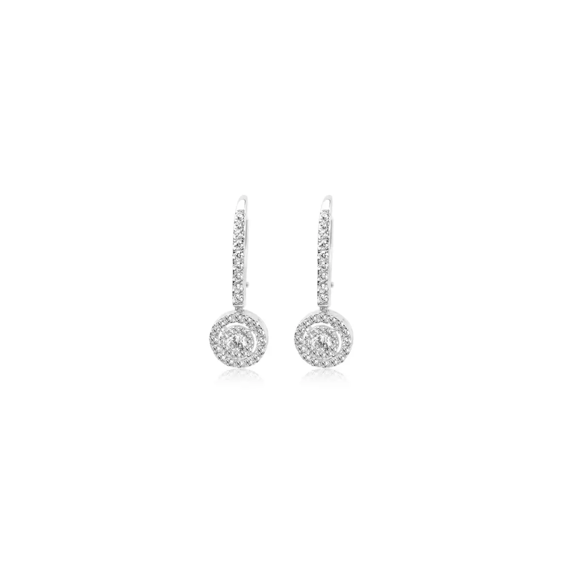 Dormeuses marguerite Excellence Argent 925 Rh