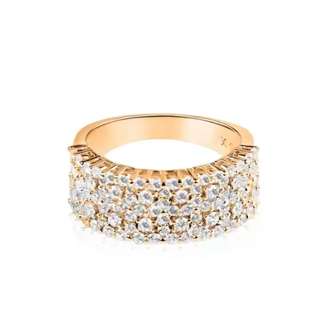 Bague Excellence Argent 925 R.Gold