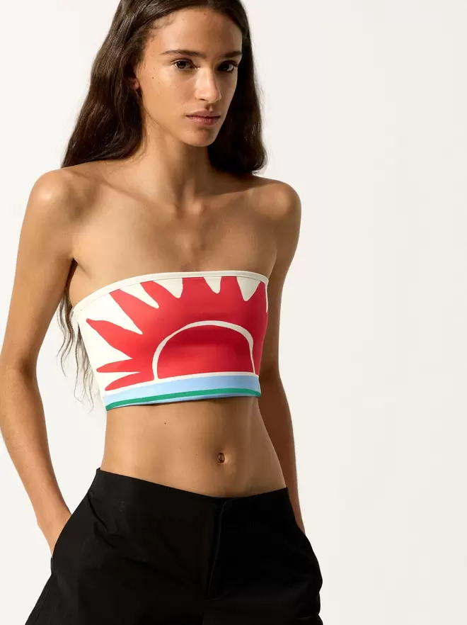 Top bandeau avec imprimé