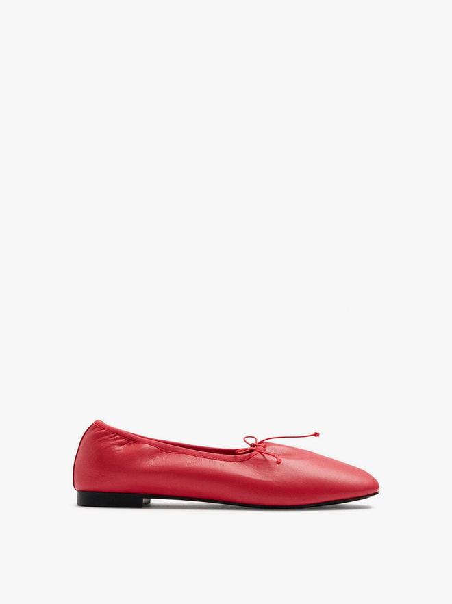Ballerines en cuir avec élastique