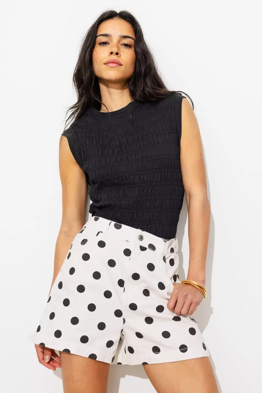 Short à pois Femme