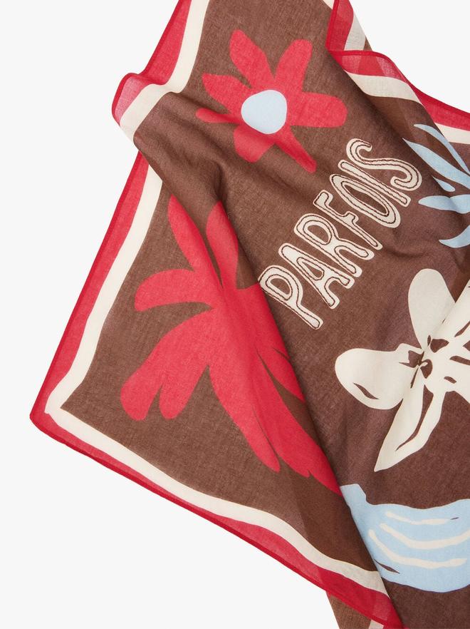 Foulard carré imprimé 100% coton