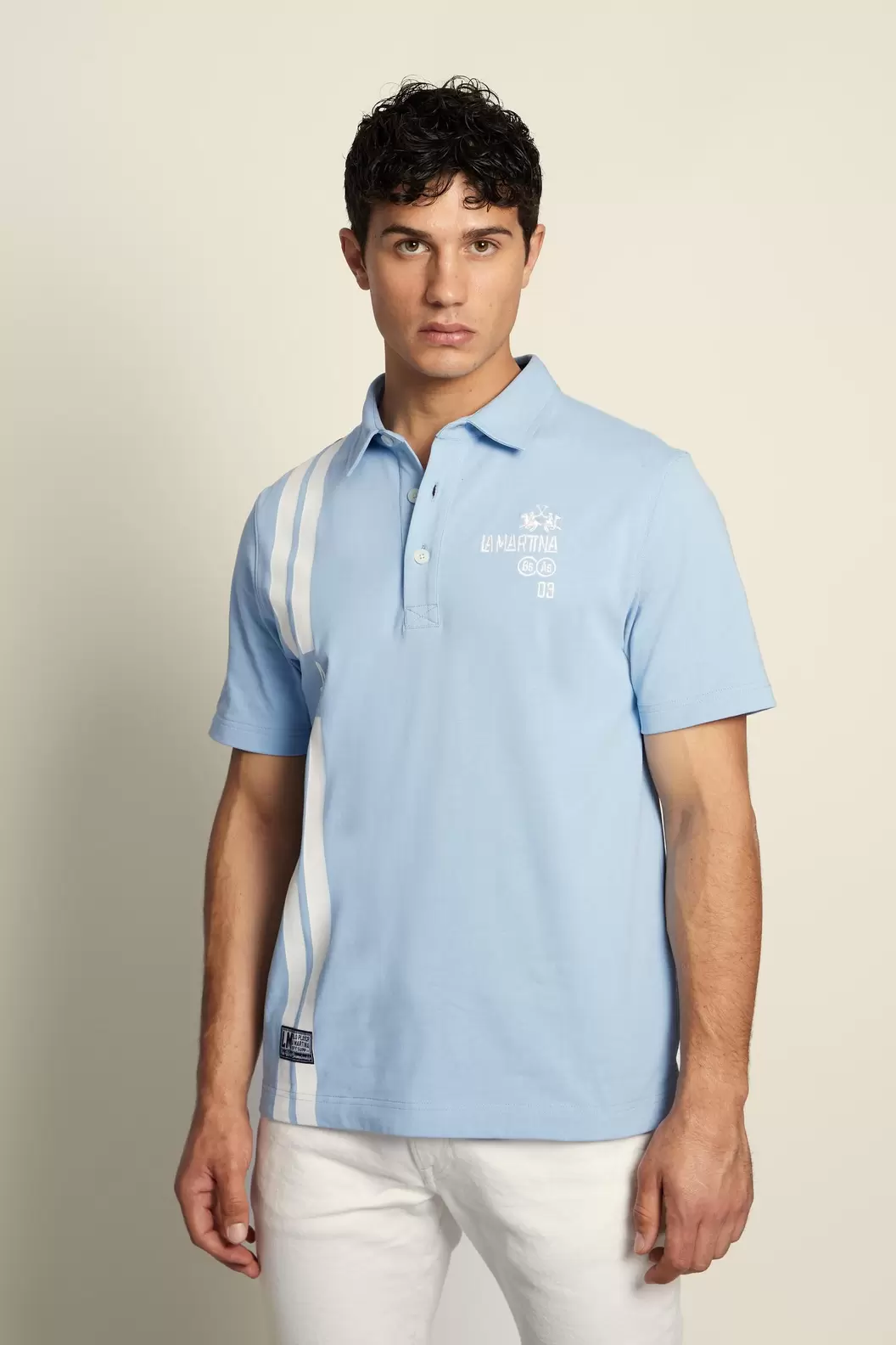 Men’s heavy cotton jersey polo Captain 3 - Cuthbert