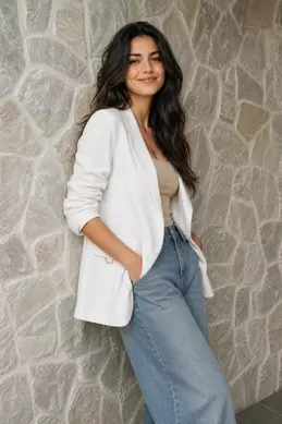 VESTE À MANCHES RETROUSSÉES