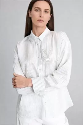 Chemise à manches longues Coupe décontractée