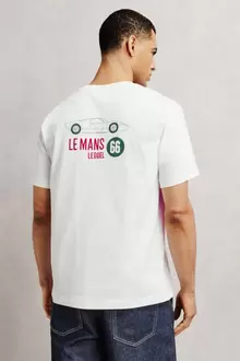Tee shirt imprimé et brodé licence 24H le Mans