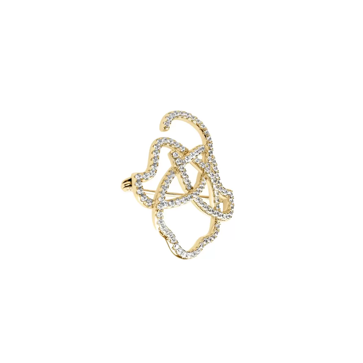 Broche khmissa Excellence Plaqué Or 18K 3Mic