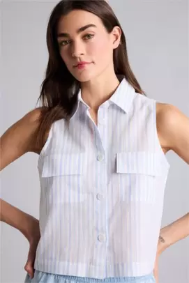 Chemise sans manches Coupe régulière