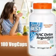 Doctor's BEST NAC Detox Regulators, 180 Veggie Caps
