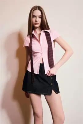 Chemise ajustée en bengaline