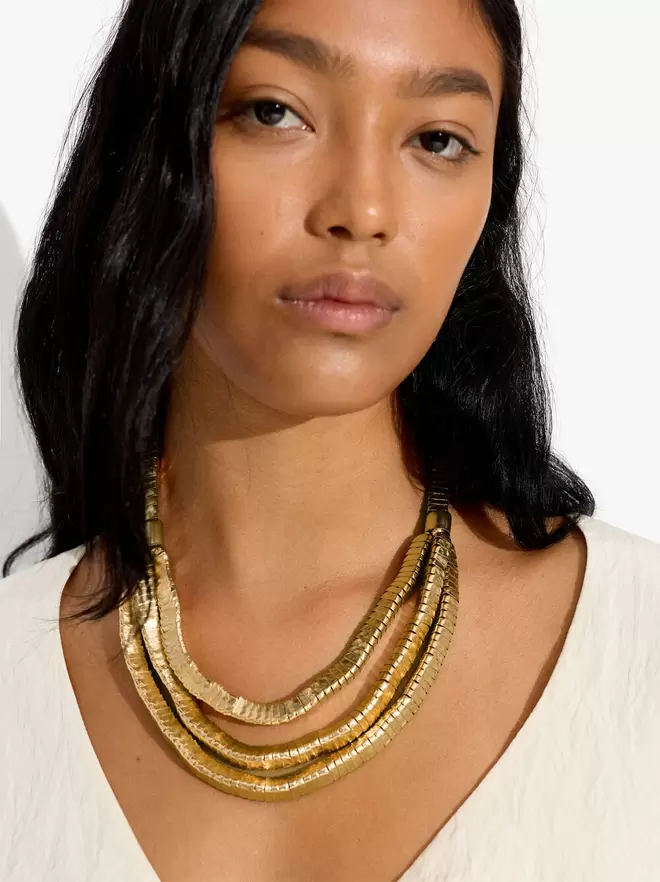 Collier triple structuré