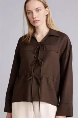 Chemise à manches longues Coupe régulière