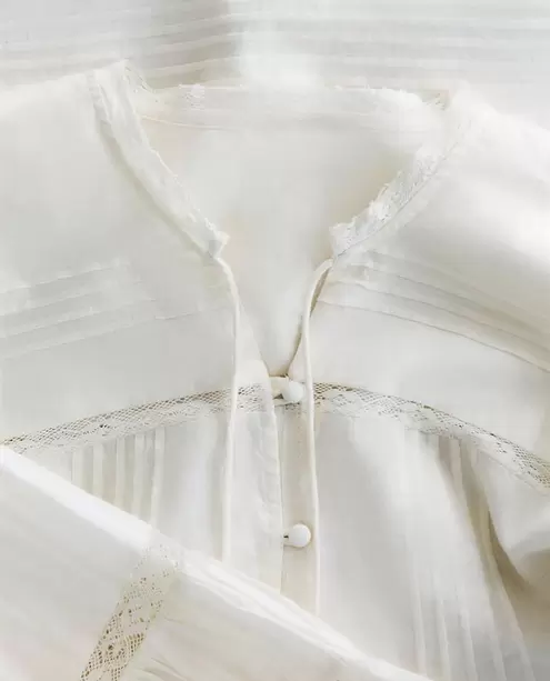 CHEMISE COTON DENTELLE