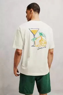 Tee shirt imprimé devant dos Limoncello
