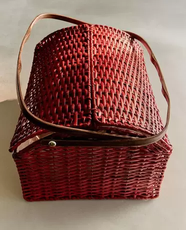 PANIER DE PIQUE-NIQUE EN ROTIN