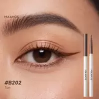 Maange ™ Long-Wear Gel Eyeliner Brown (Tan) B202 – Eyeliner Gel Waterproof Pointe Ultra-Fine 0.78mm – Longue Tenue, Tracé Précis