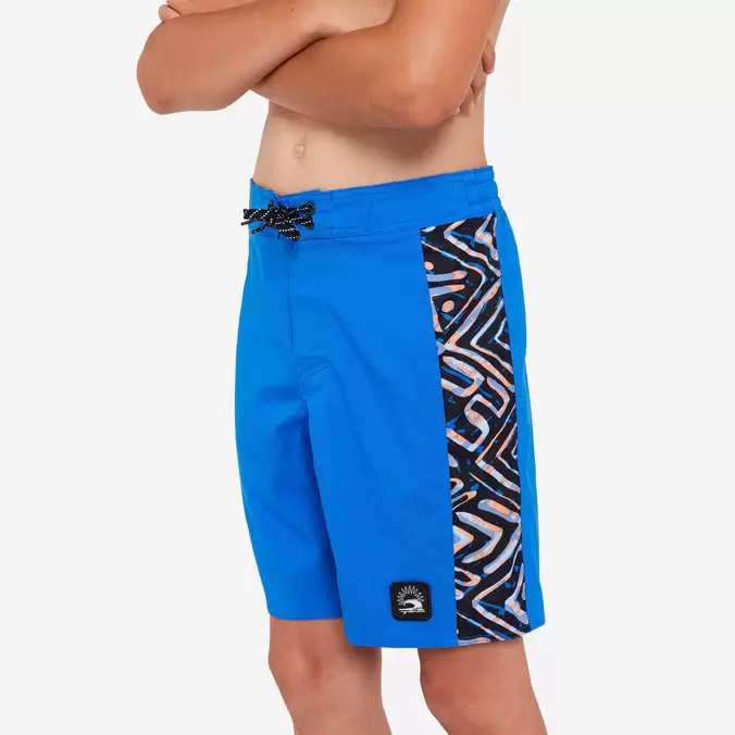 Boardshort surf Garçon - 900 Band bleu