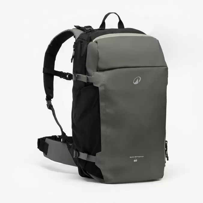 Sac à dos de voyage 40L, Travel 500 Organizer vert