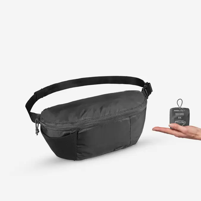 Sac banane compacte de voyage 2L, Travel noir