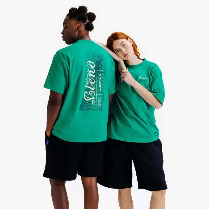 T-shirt graphique mixte, Elementals, vert