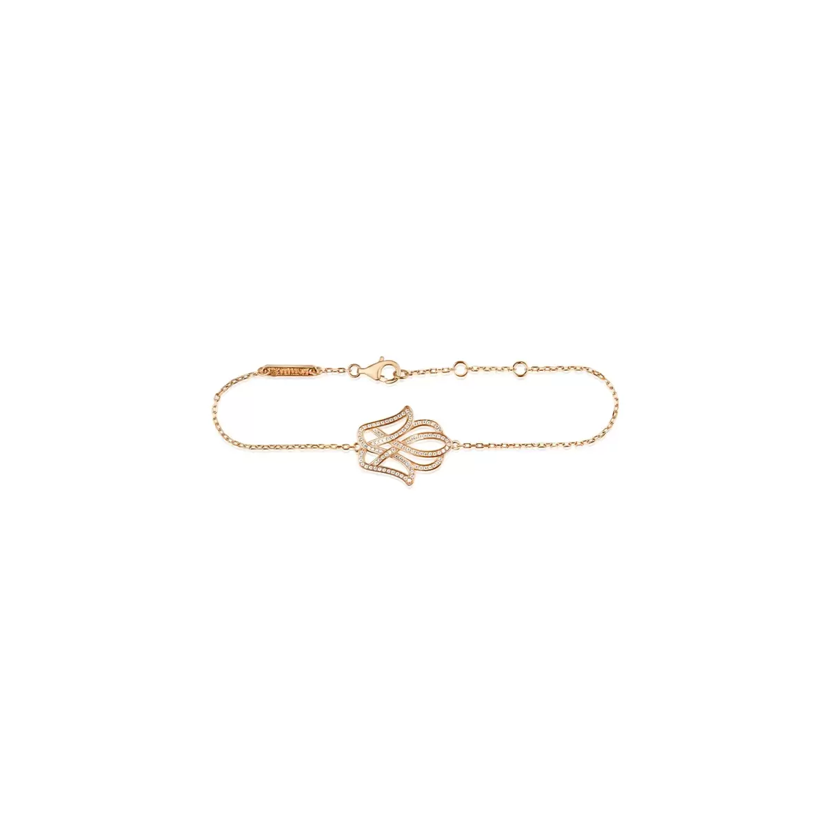 Gourmette Khmissa Excellence Argent 925 R.Gold