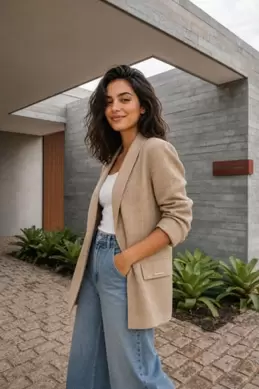 VESTE À MANCHES RETROUSSÉES
