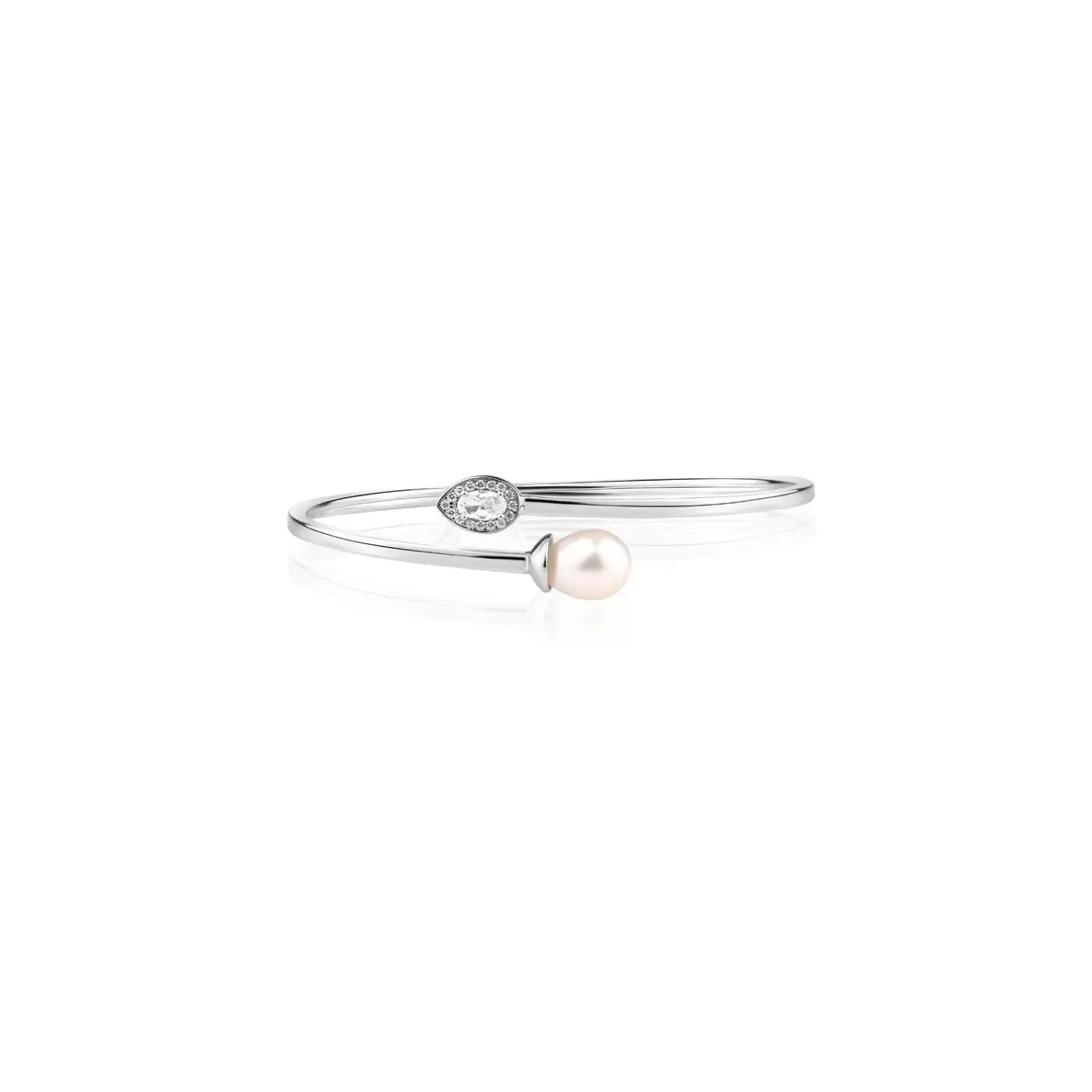 Bracelet toi et moi Excellence en Argent 925 Rh & FWP