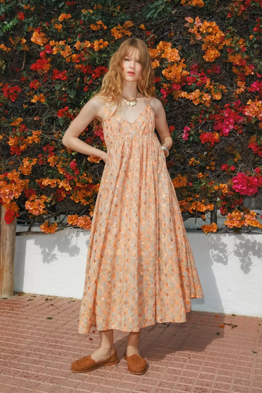 Robe à fines bretelles Femme