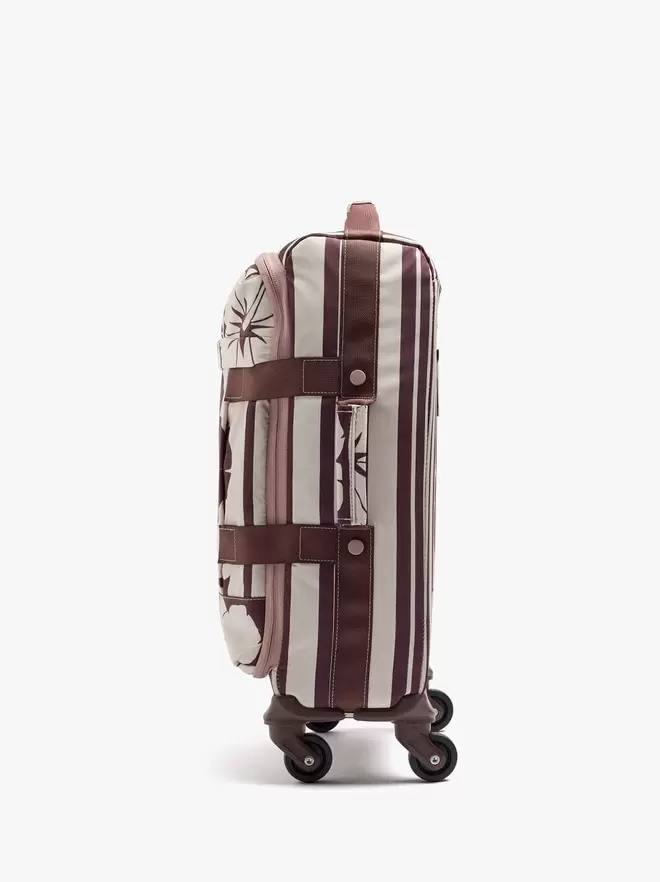 Valise de voyage en nylon imprimé floral