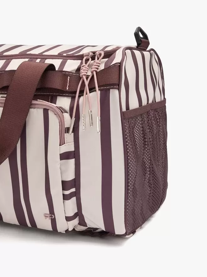 Sac de sport en nylon à rayures