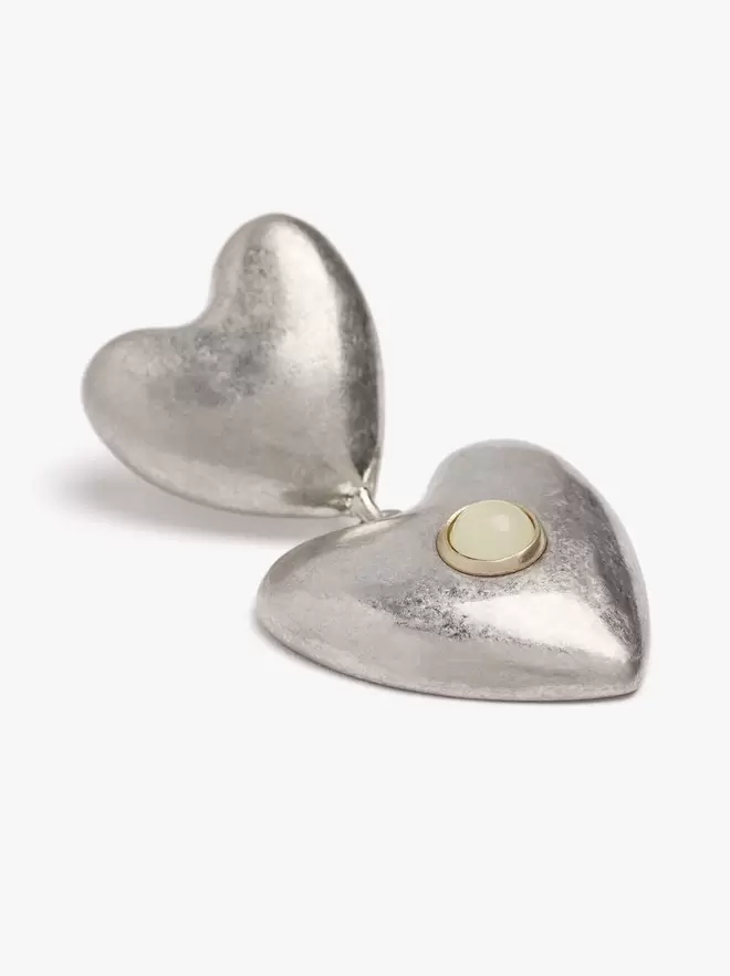 Boucles d'oreilles avec cœurs