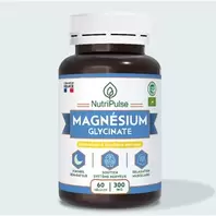 NutriPulse Magnésium Glycinate 300 mg – Anti-Stress, Sommeil & Relaxation Muscles – 60 Gélules