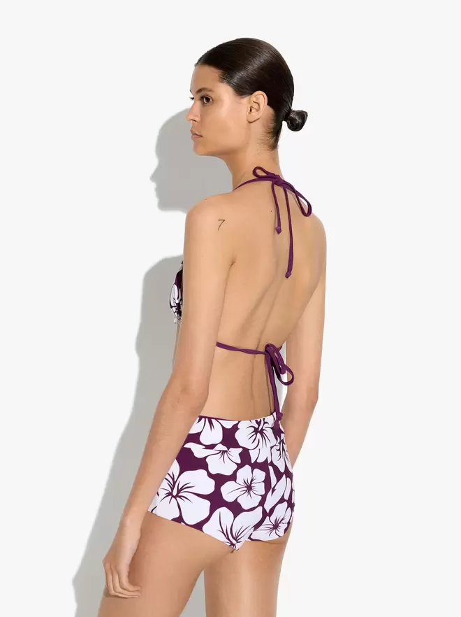 Top bikini imprimé floral
