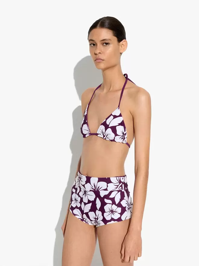 Shorts de bikini avec imprimé floral