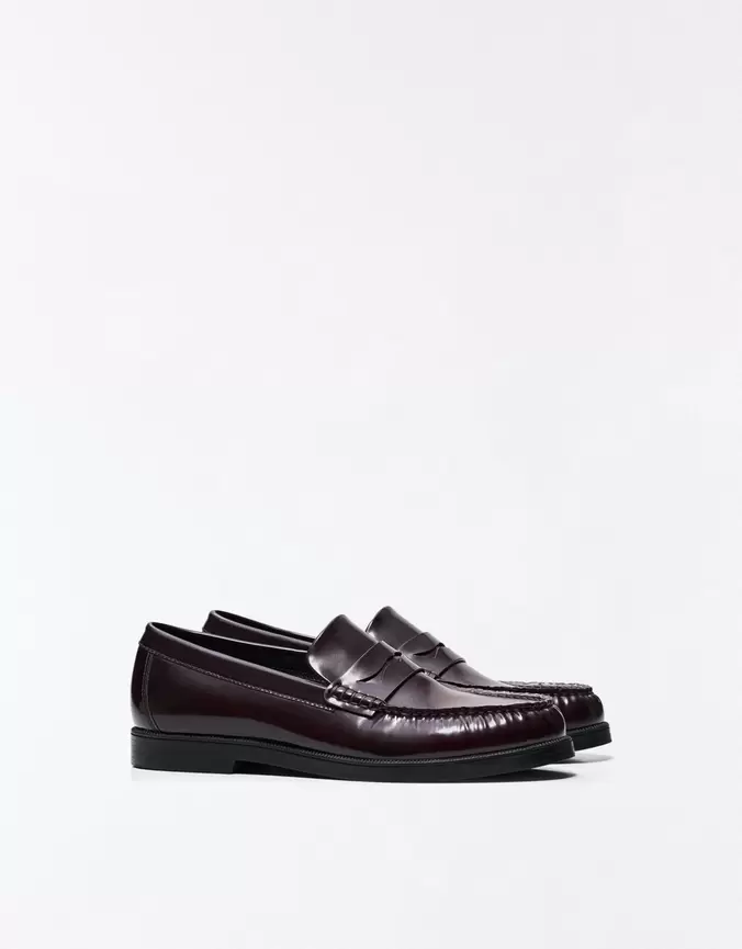Mocassin froncé