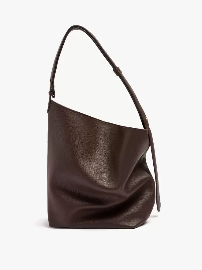 Sac à épaule en cuir avec texture